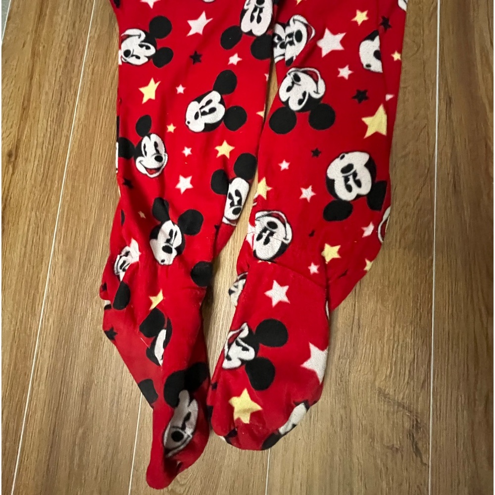 Disney Mickey Mouse Onesie / Large 11/13 Adult Women’s winter cozy ferry pajamas - Picture 6 of 6